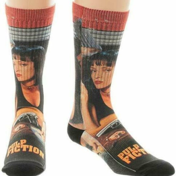 Bioworld Other - Pulp Fiction Mia Uma Thurman Sublimated Socks